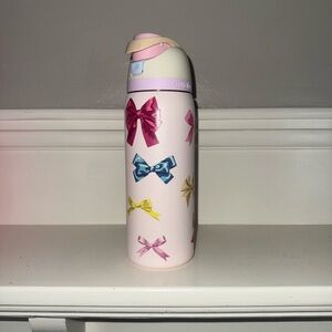 Owala Pink Bow Stainless Steel Water Bottle